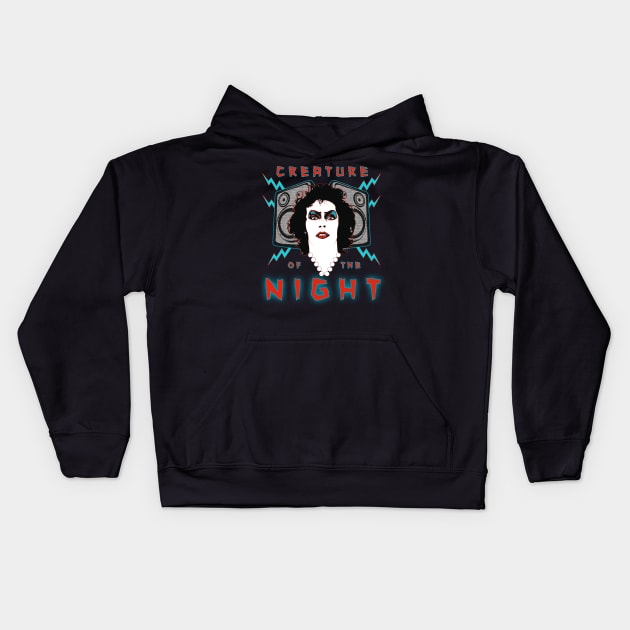 Creature of the Night Kids Hoodie by Spilled Ink